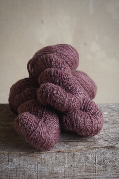 laine à tricoter rose en teinture végétale